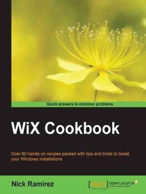 cover image of WiX Cookbook
